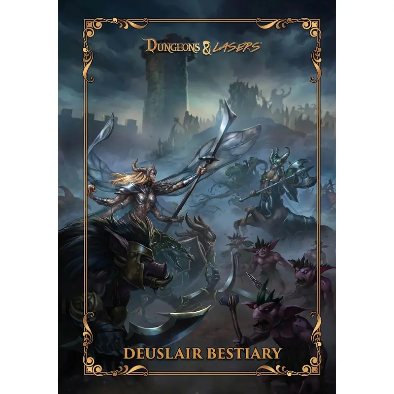Dungeons & Lasers: The World Of Deuslair: Bestiary Book (Hardcover)