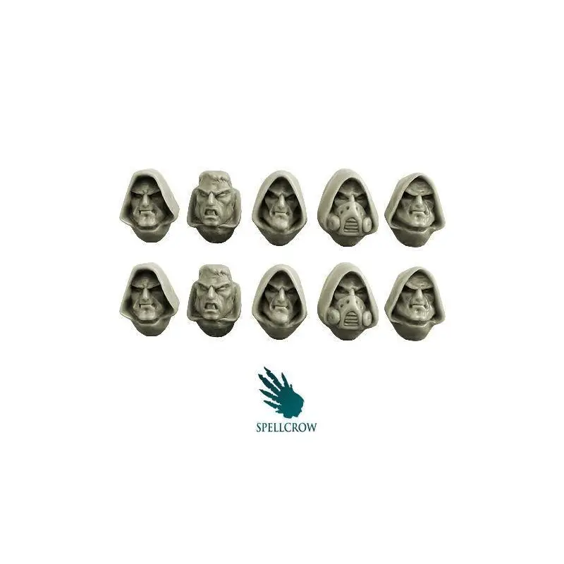 Space Knights Hooded Heads