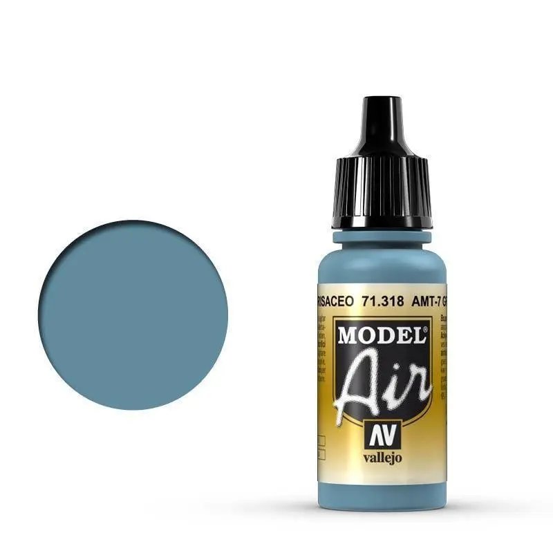 Vallejo 71318 Model Air AMT-7 Greyish Blue 17 ml Acrylic Airbrush Paint