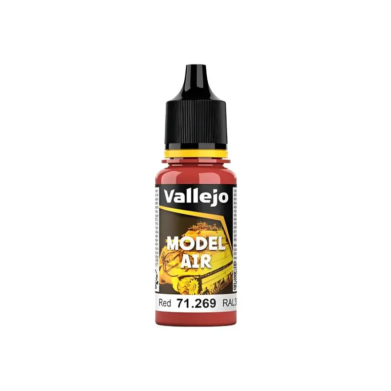 Vallejo 71269 Model Air Red 18 ml Acrylic Airbrush Paint