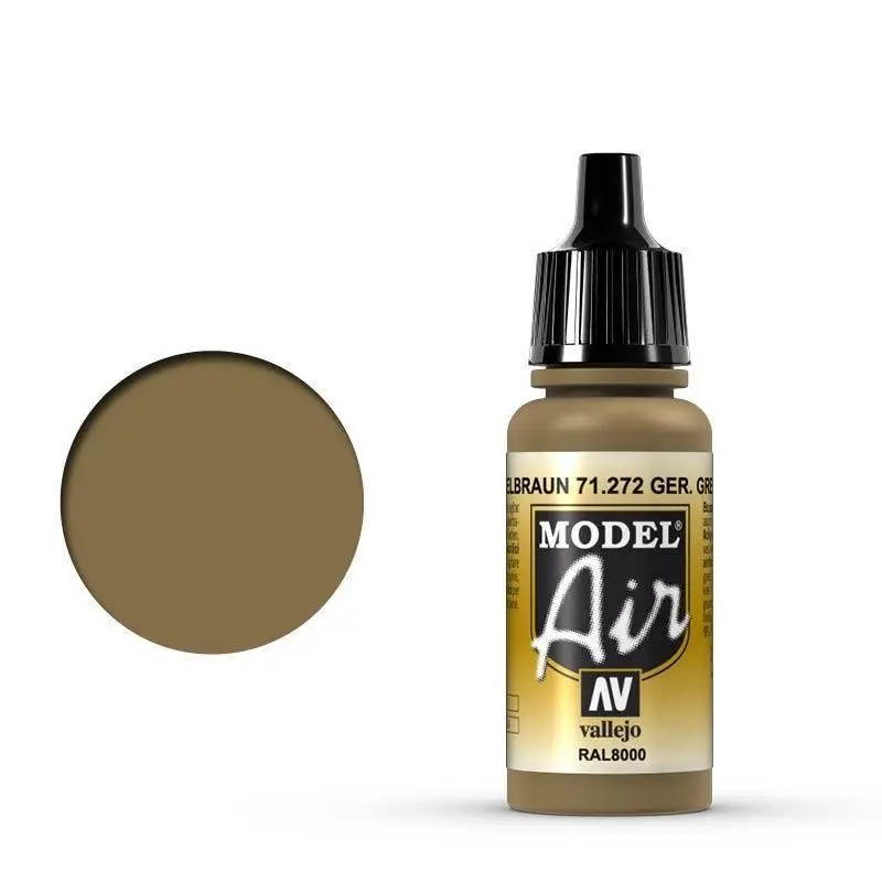 Vallejo 71272 Model Air German Yellow Brown 17 ml Acrylic Airbrush Paint