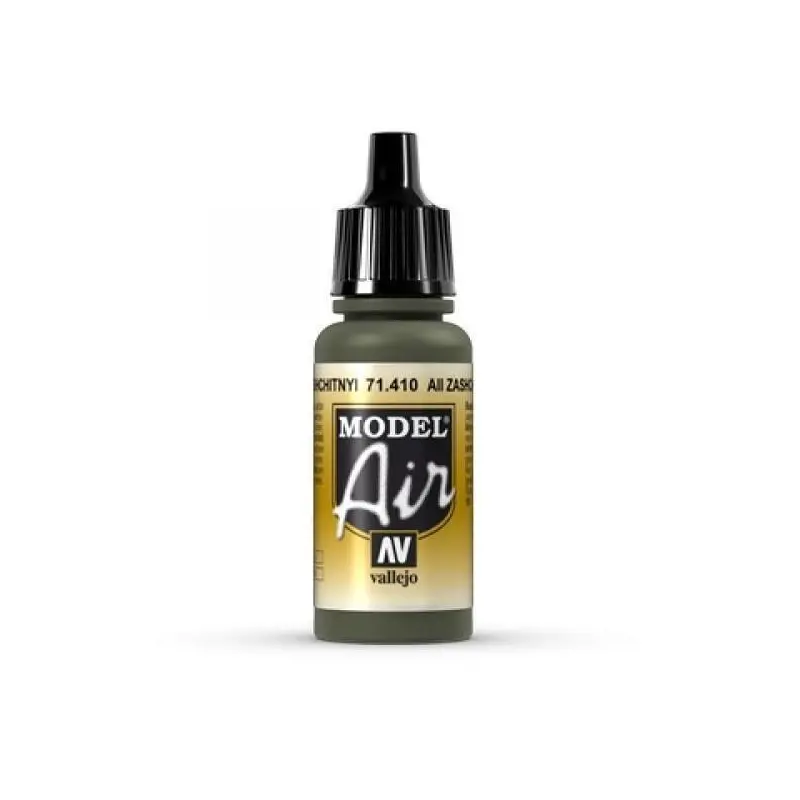 Vallejo 71410 Model Air AII Zashchitnyi Camouflage Green 17ml Acrylic Paint