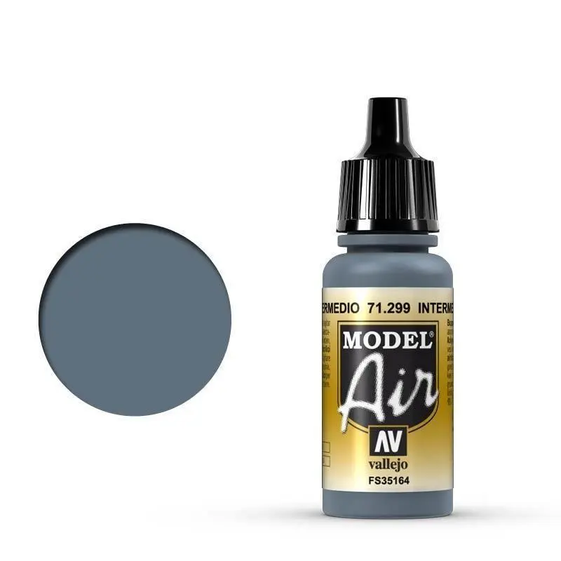 Vallejo 71299 Model Air Intermediate Blue 17 ml Acrylic Airbrush Paint