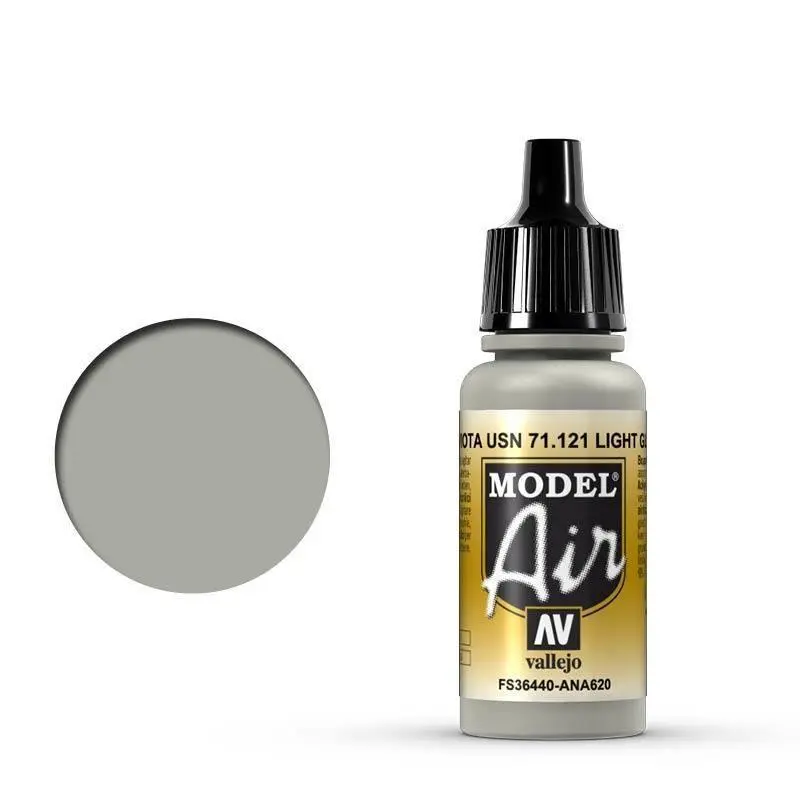 Vallejo 71121 Model Air Light Gull Gray 17 ml Acrylic Airbrush Paint