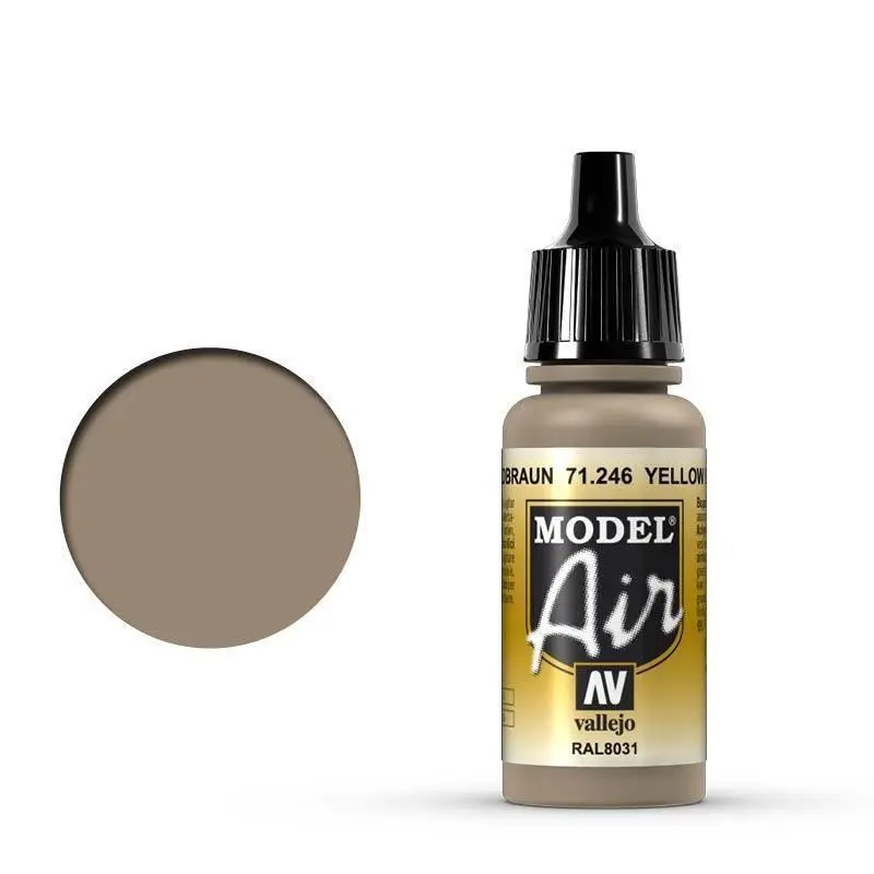 Vallejo 71246 Model Air Yellow Brown 17 ml Acrylic Airbrush Paint