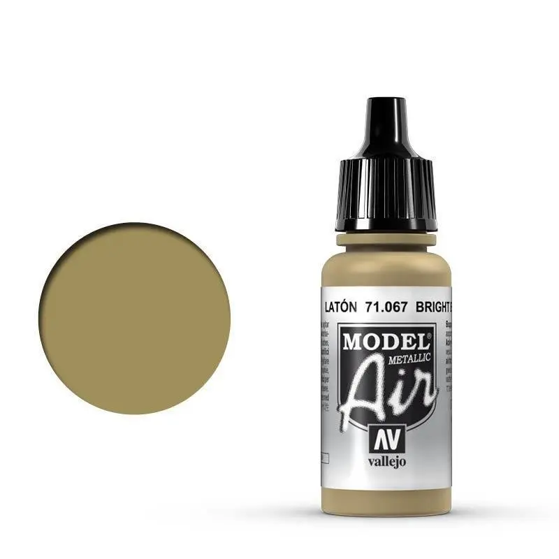 Vallejo 71067 Model Air Bright Brass 17 ml Acrylic Airbrush Paint