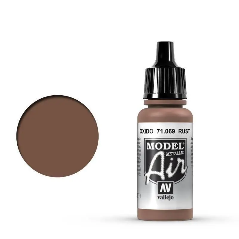 Vallejo 71069 Model Air Rust 17 ml Acrylic Airbrush Paint