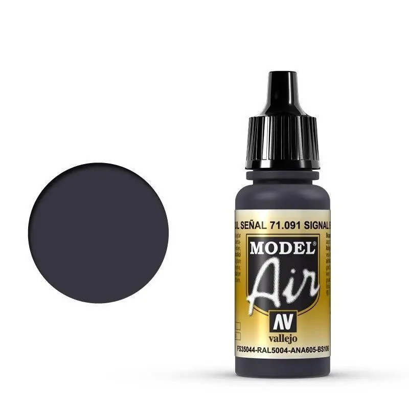 Vallejo 71091 Model Air Signal Blue 17 ml Acrylic Airbrush Paint