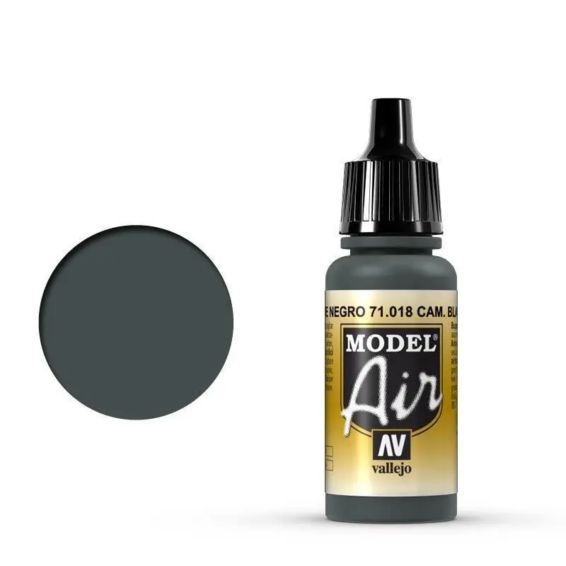 Vallejo 71018 Model Air CamBlack Green 17 ml Acrylic Airbrush Paint