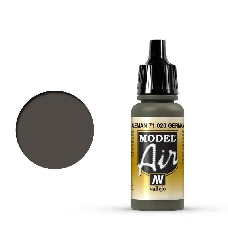 Vallejo 71020 Model Air German Green 17 ml Acrylic Airbrush Paint