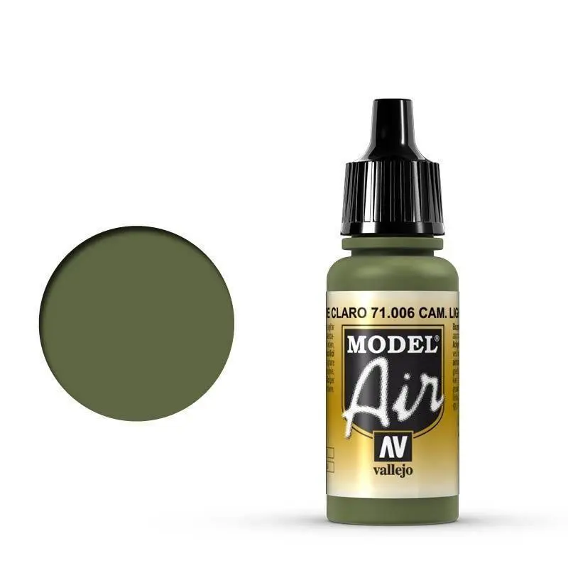 Vallejo 71006 Model Air Cam Light Green 17 ml Acrylic Airbrush Paint