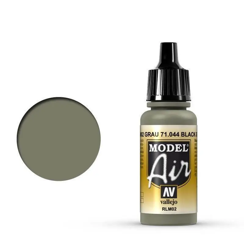 Vallejo 71044 Model Air Gray RLM02 17 ml Acrylic Airbrush Paint
