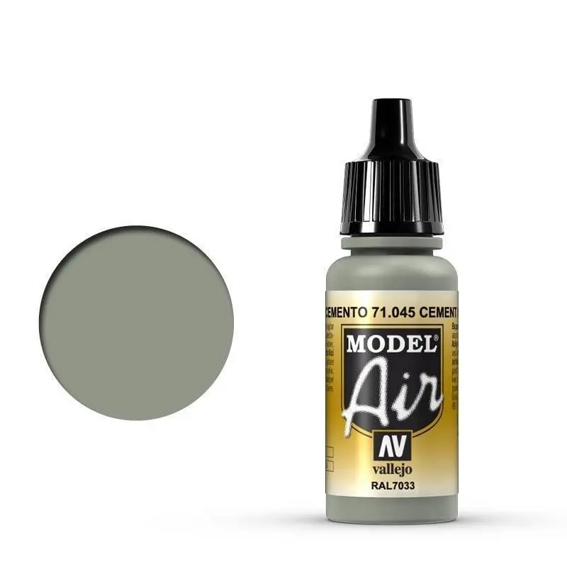 Vallejo 71045 Model Air Cement Gray 17 ml Acrylic Airbrush Paint