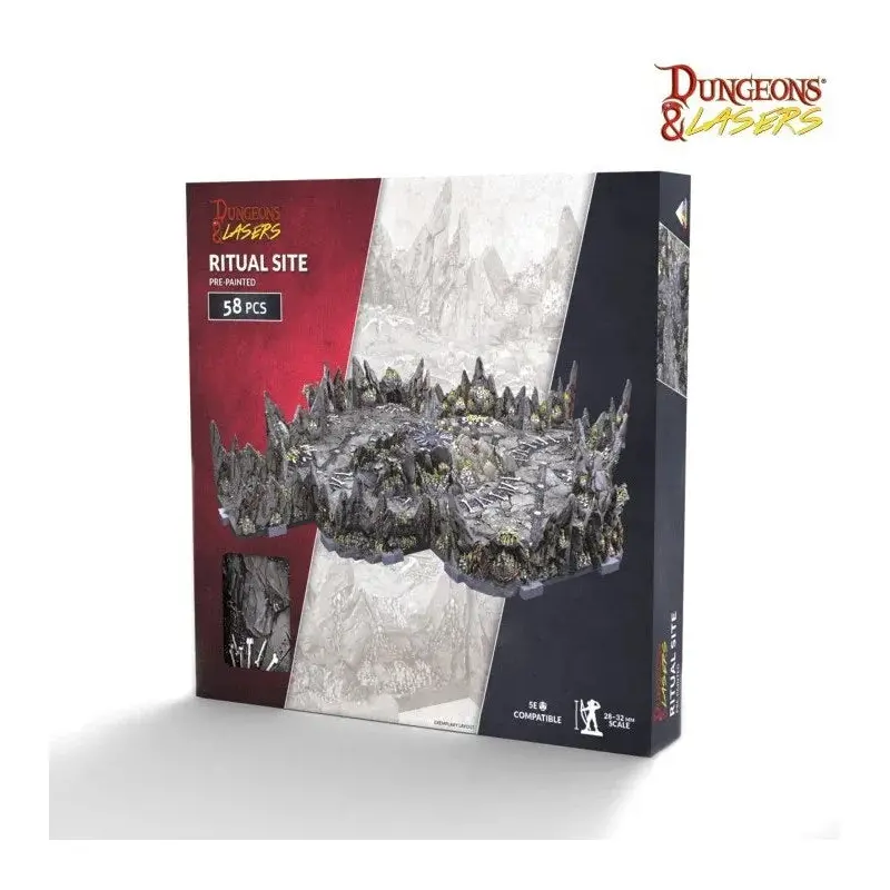 Dungeons & Lasers: Prismacast Pre-Painted Terrain - Ritual Site Pre-Painted