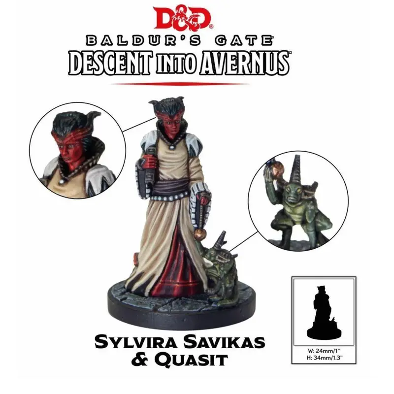 D&D Collectors Series Miniatures Baldurs Gate Descent into Avernus Sylvira Savikas