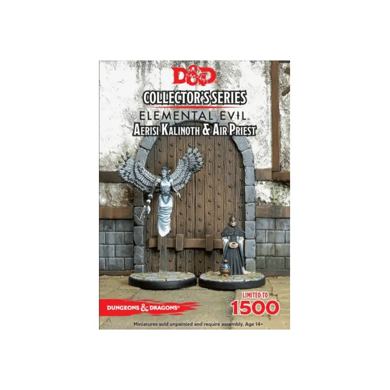 D&D Collectors Series Miniatures Elemental Evil Aerisi Kalinoth & Air Priest