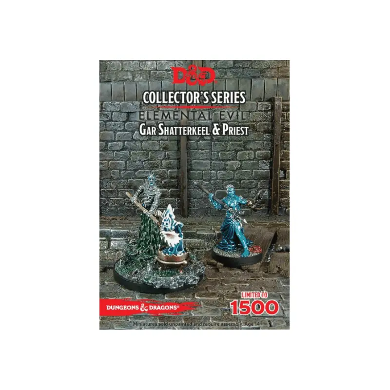 D&D Collectors Series Miniatures Elemental Evil Gar Shatterkeel & Water Priest (2 Figs)