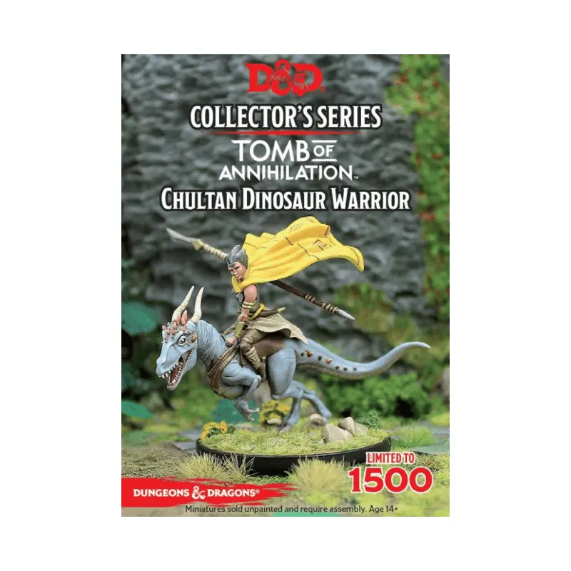 D&D Collectors Series Miniatures Tomb of Annihilation Chultan Dinosaur Warrior (2 Figs)