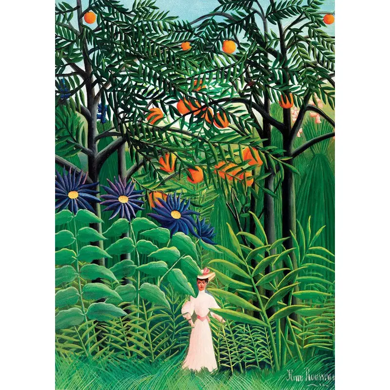 Woman Walking in an Exotic Forest by Henri Rousseau (Eurographics 1000pc)