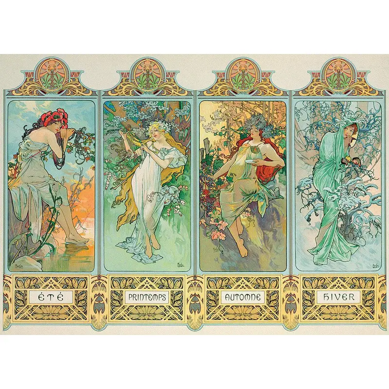The Four Seasons - Alphonse Mucha (Eurographics 1000pc)