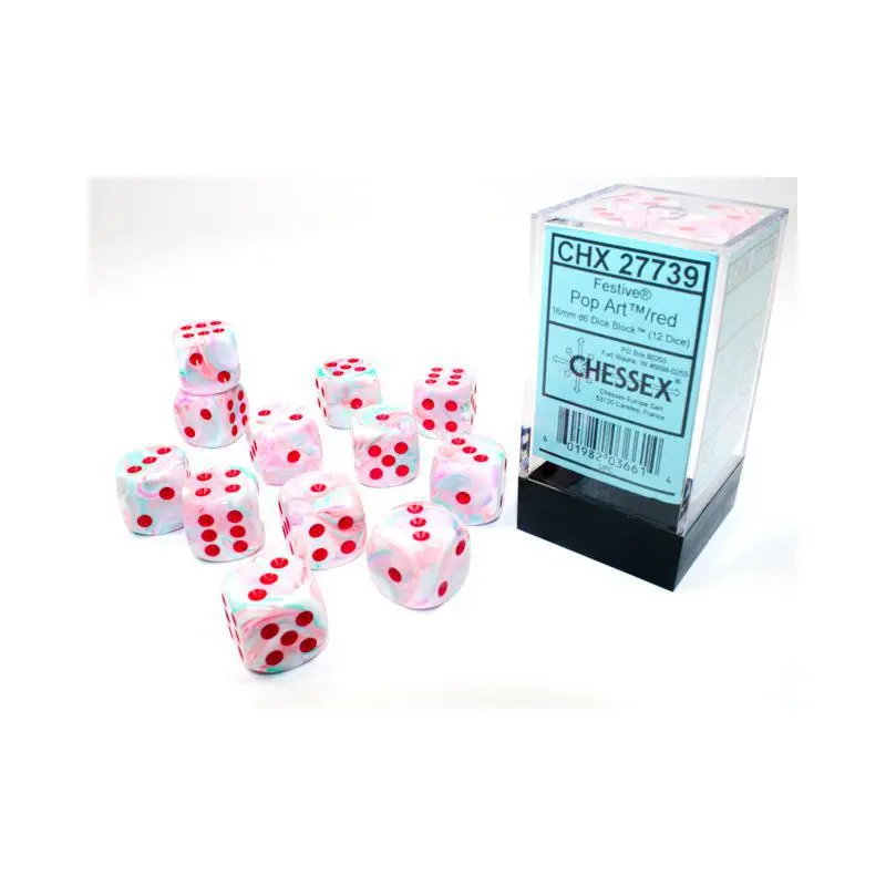 Festive Pop Art/red (16mm D6 Set)