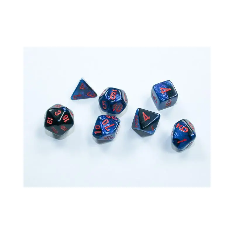 Gemini Black-Starlight/red (Mini 7-Die RPG Set)