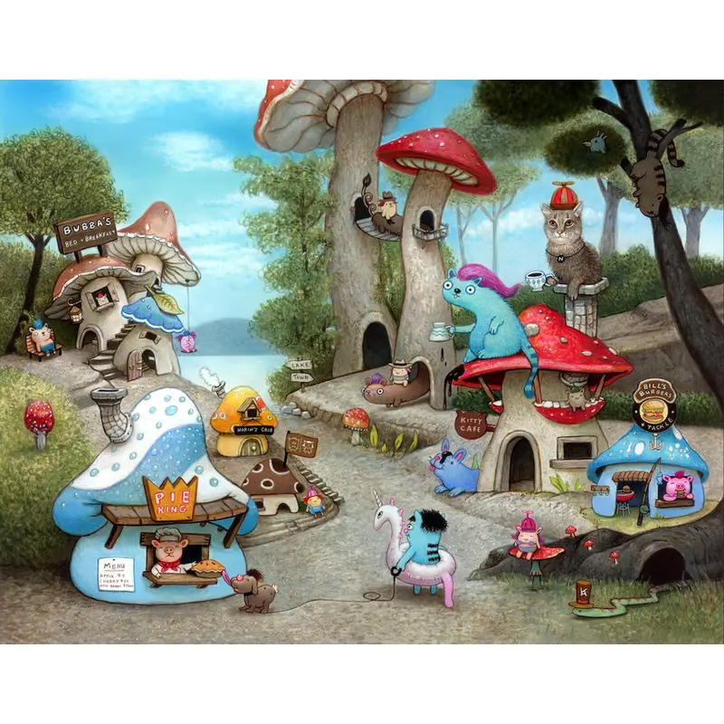 Artifact Wooden Puzzles - Shroom Town