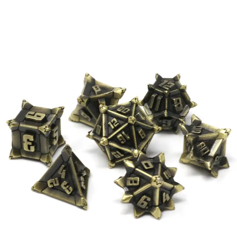 Thorncraft Gold (Metal 7-Die RPG Set)