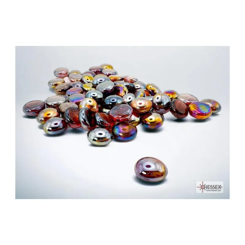 Assorted Gaming Stones: Crystal Amethyst Iridized Glass