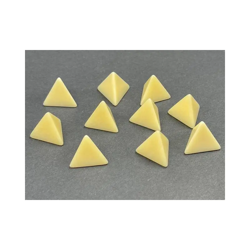 Bag of 10 Ivory d4 Blank Dice