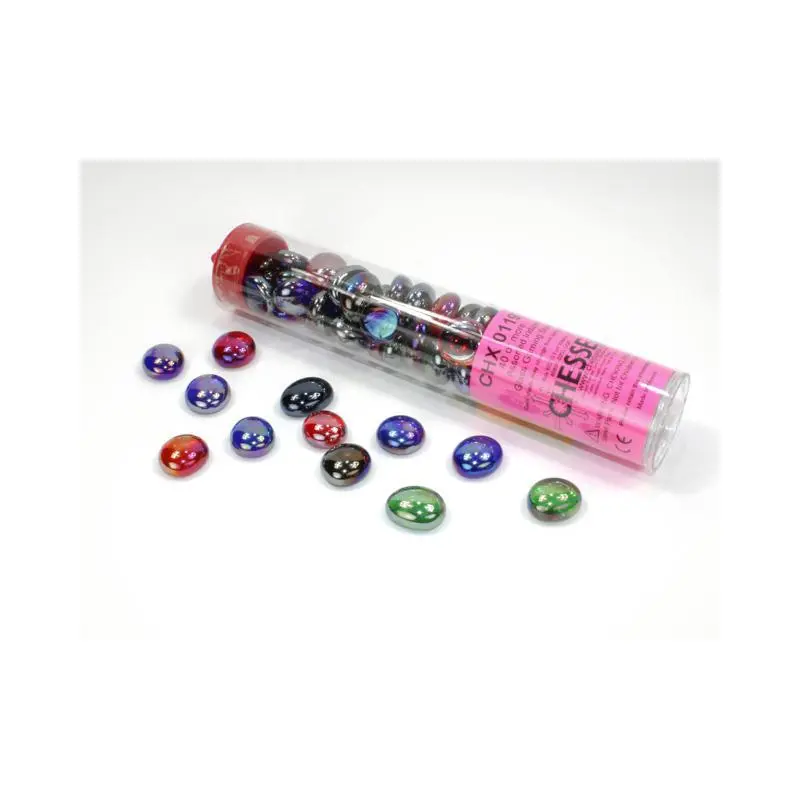 Assorted Gaming Stones: Assorted Iridized Glass