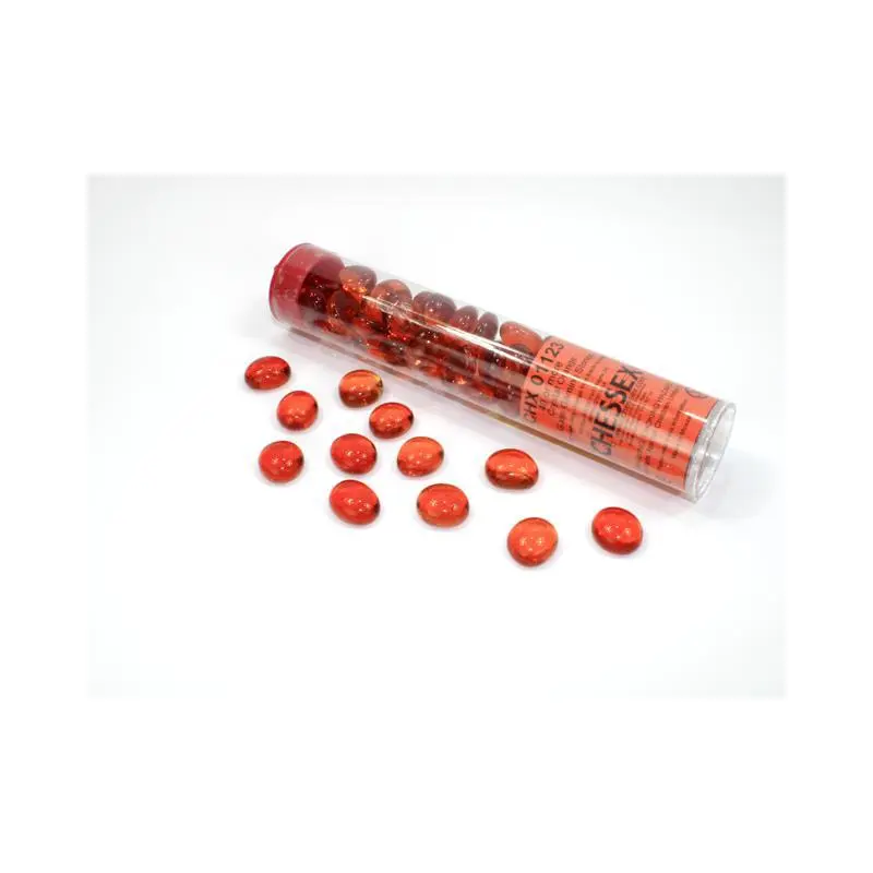 Assorted Gaming Stones: Crystal Orange Glass