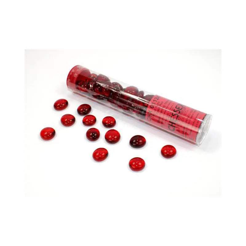 Assorted Gaming Stones: Crystal Red Glass