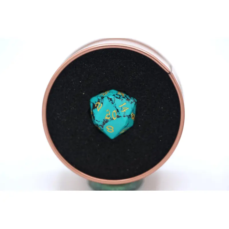 Blue Synthetic Turquoise Gemstone d20