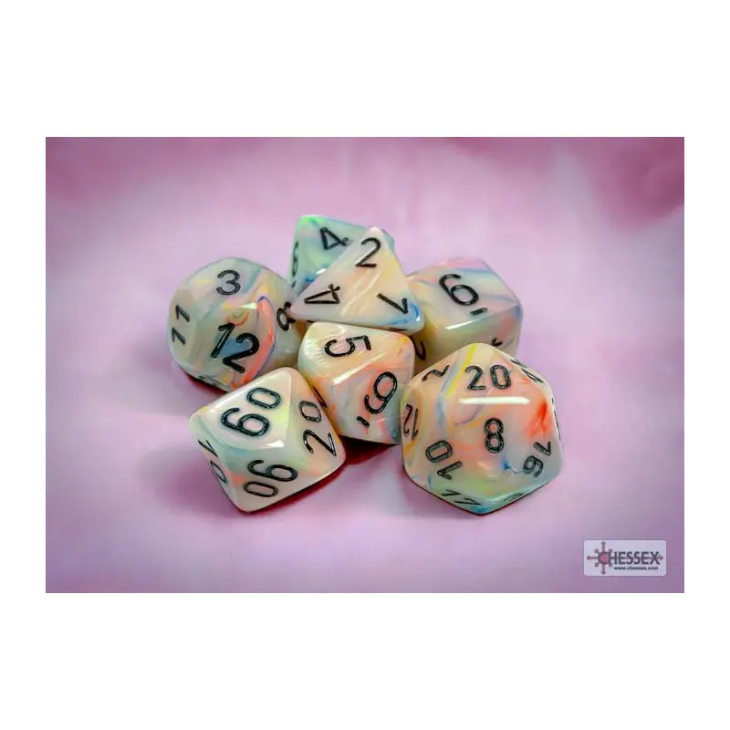 Festive Circus/black (7-Die RPG Set)