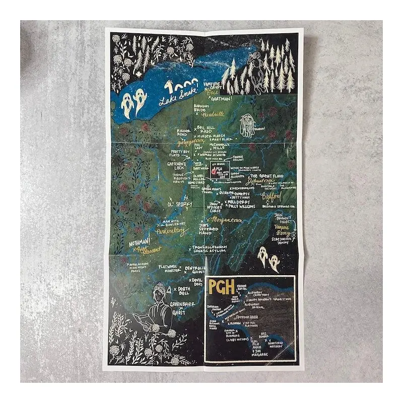 Haunted: A Cursed Appalachian Poster Map