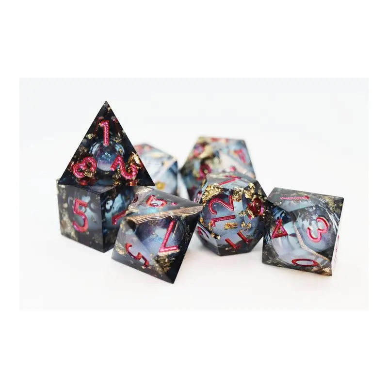 Crystal Asteroid (Liquid Core 7-Die RPG Set)