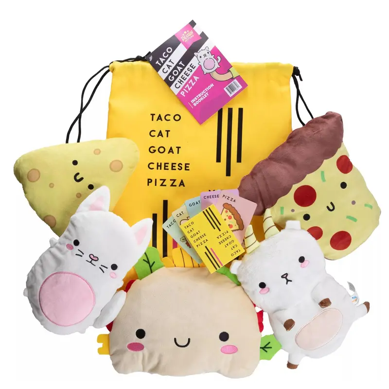 Taco Cat Goat Cheese Pizza Plush Mittens Set