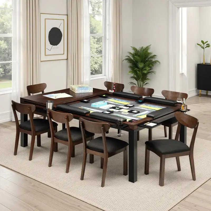 Pangea Gaming Table (4' x 6') - Dark Walnut