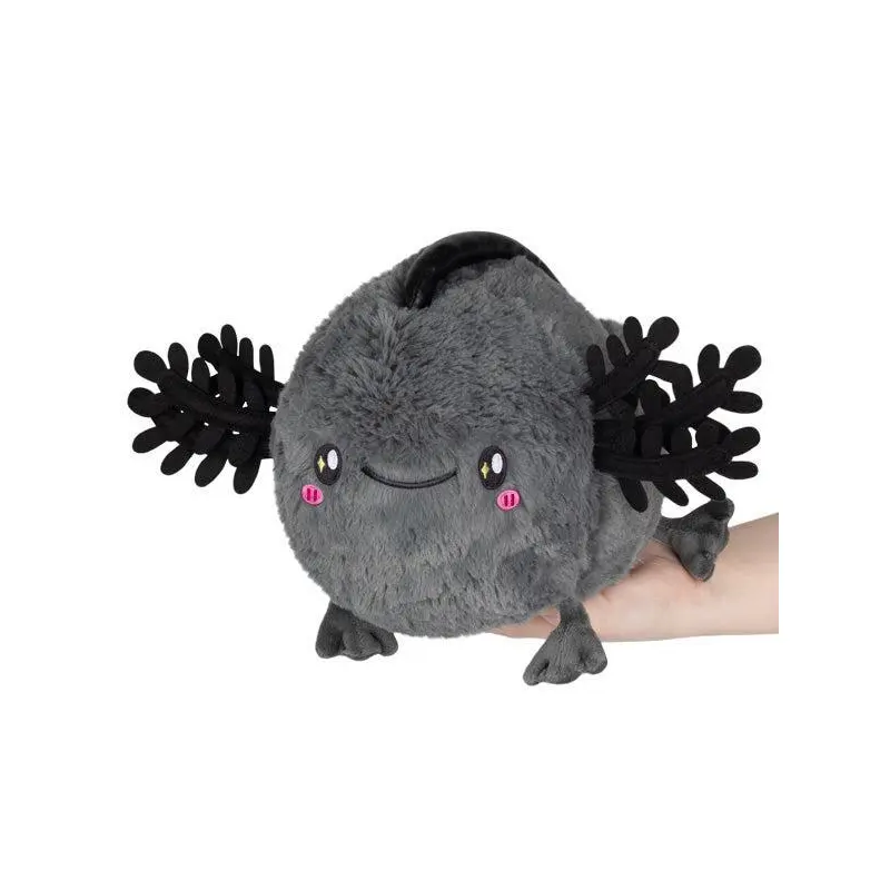 Mini Squishable Black Baby Axolotl (7")