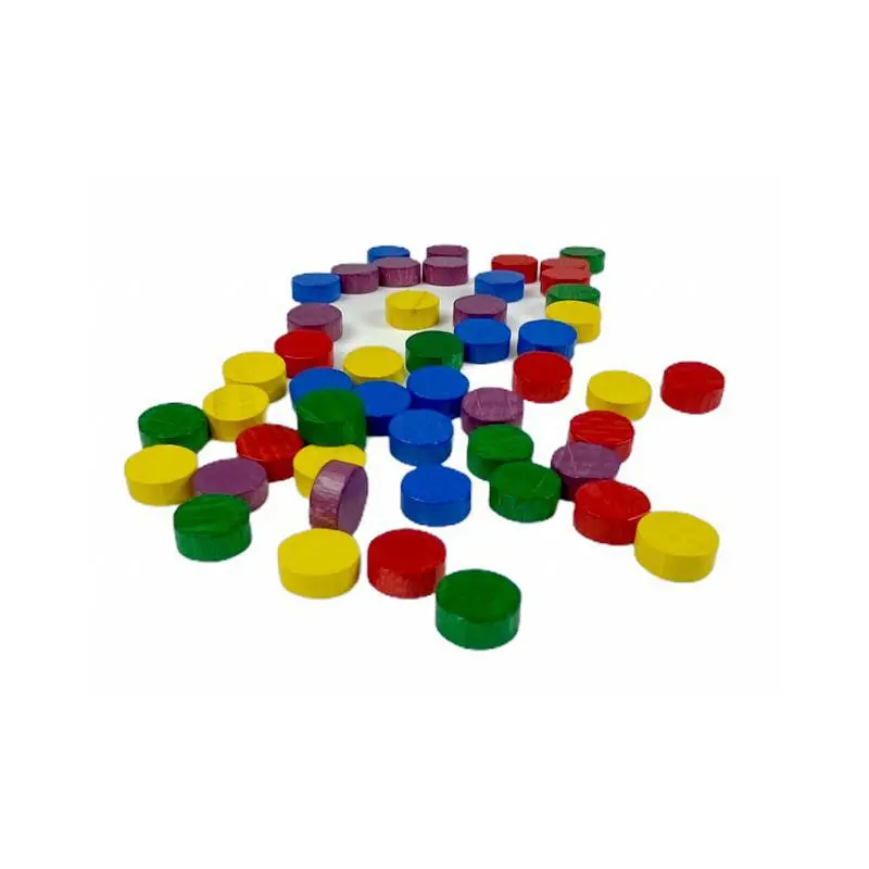 Wooden Cube Markers Multicolor 20/Bag