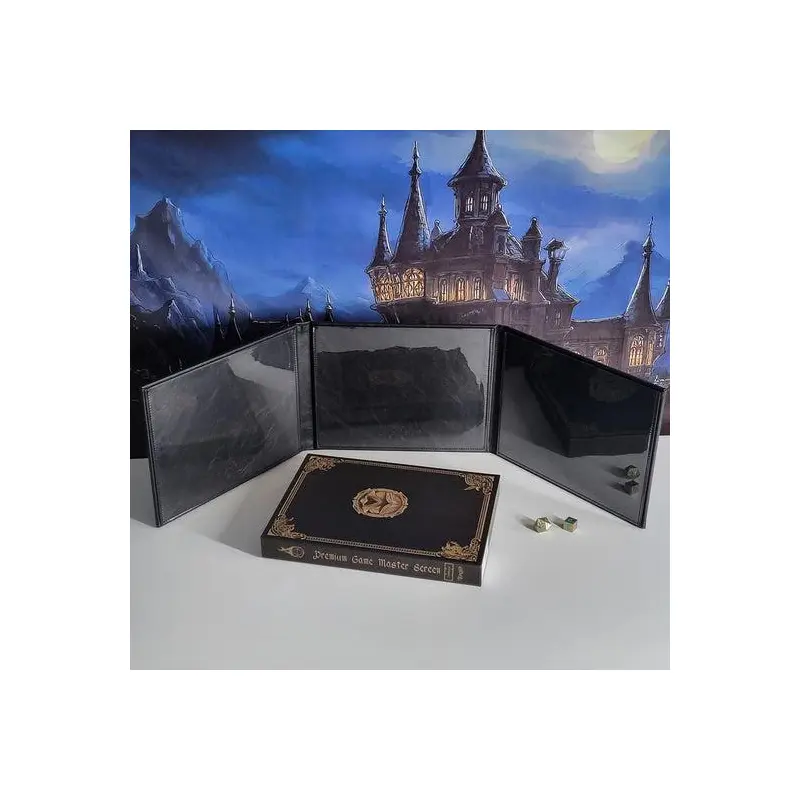 Premium Game Master Screen (Landscape Black)