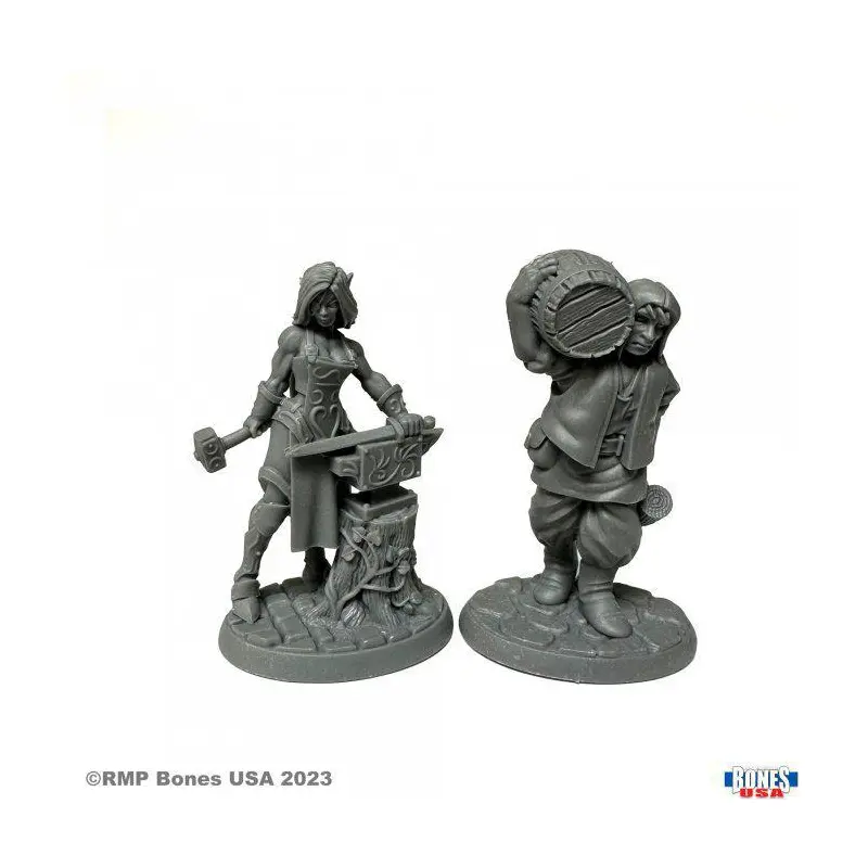 Townsfolk: Cooper and Blacksmith (Reaper 30124)