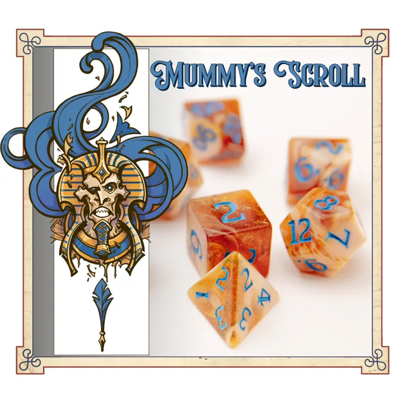 Scented Adventure Dice - Mummy's Scroll