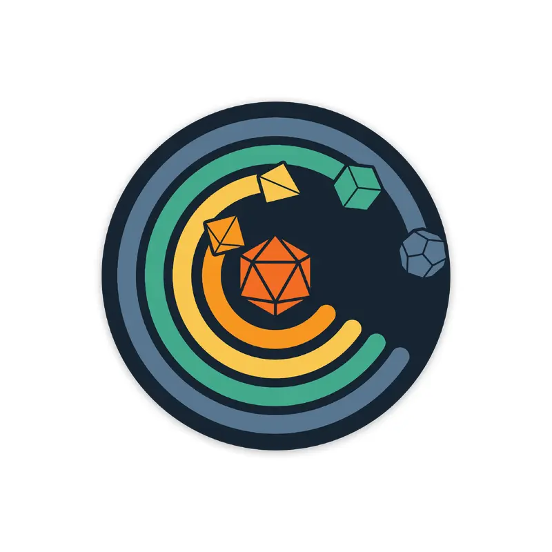 Circle of Dice Sticker