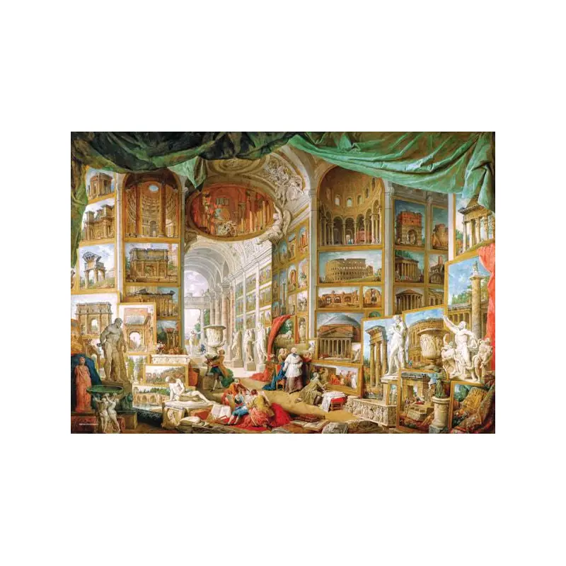 Gallery of Views of Ancient Rome - Giovanni Paolo Panini (Eurographics 1000pc)
