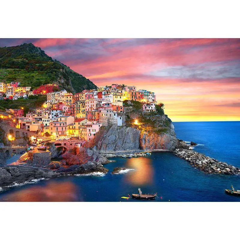 Manarola at Dusk - Italy (Eurographics 1000pc)