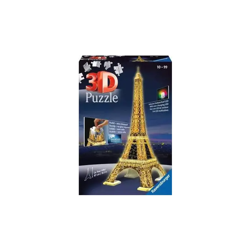 Eiffel Tower 3D Night Edition (Ravensburger 224 Pcs)