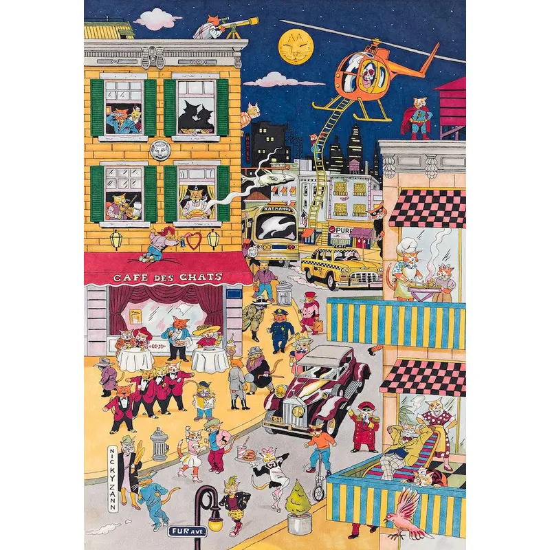 Artifact Wooden Puzzles - Nicky Zann Cat City