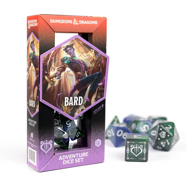 D&D Adventure Dice Set - Bard: Blue